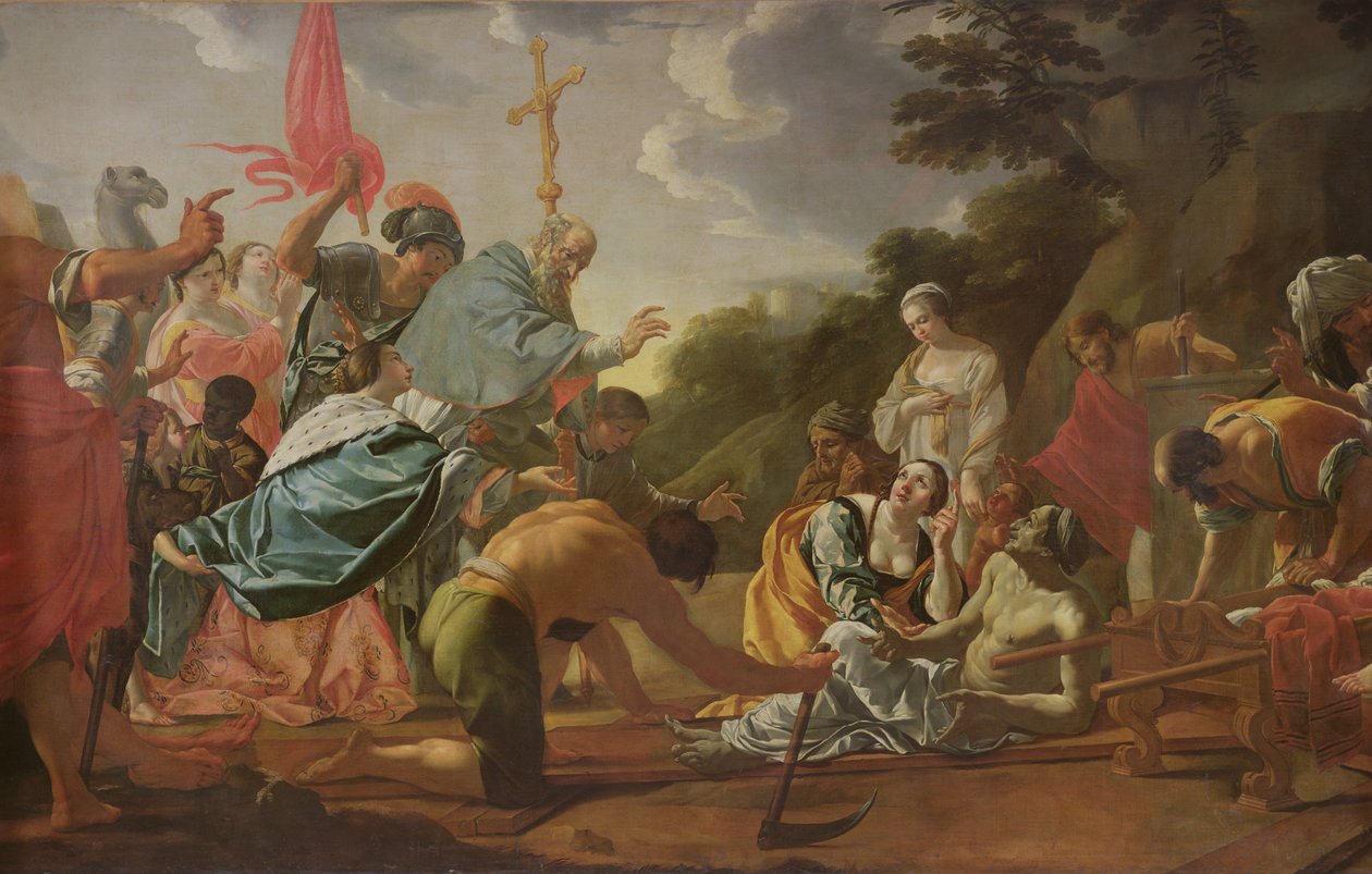 A invenção da verdadeira cruz de Simon Vouet