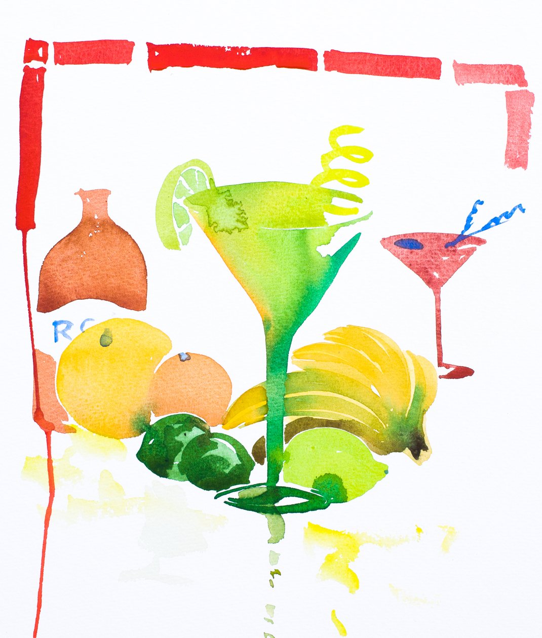 Daiquiri, 2016 (aguarela) de Simon Fletcher