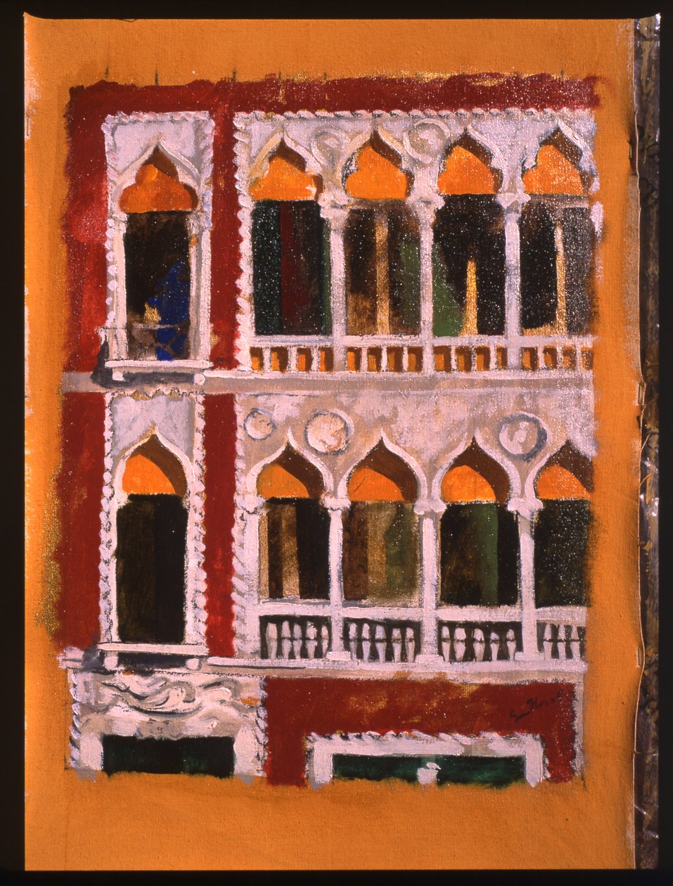 Fachada (óleo sobre tela) de Simon Fletcher