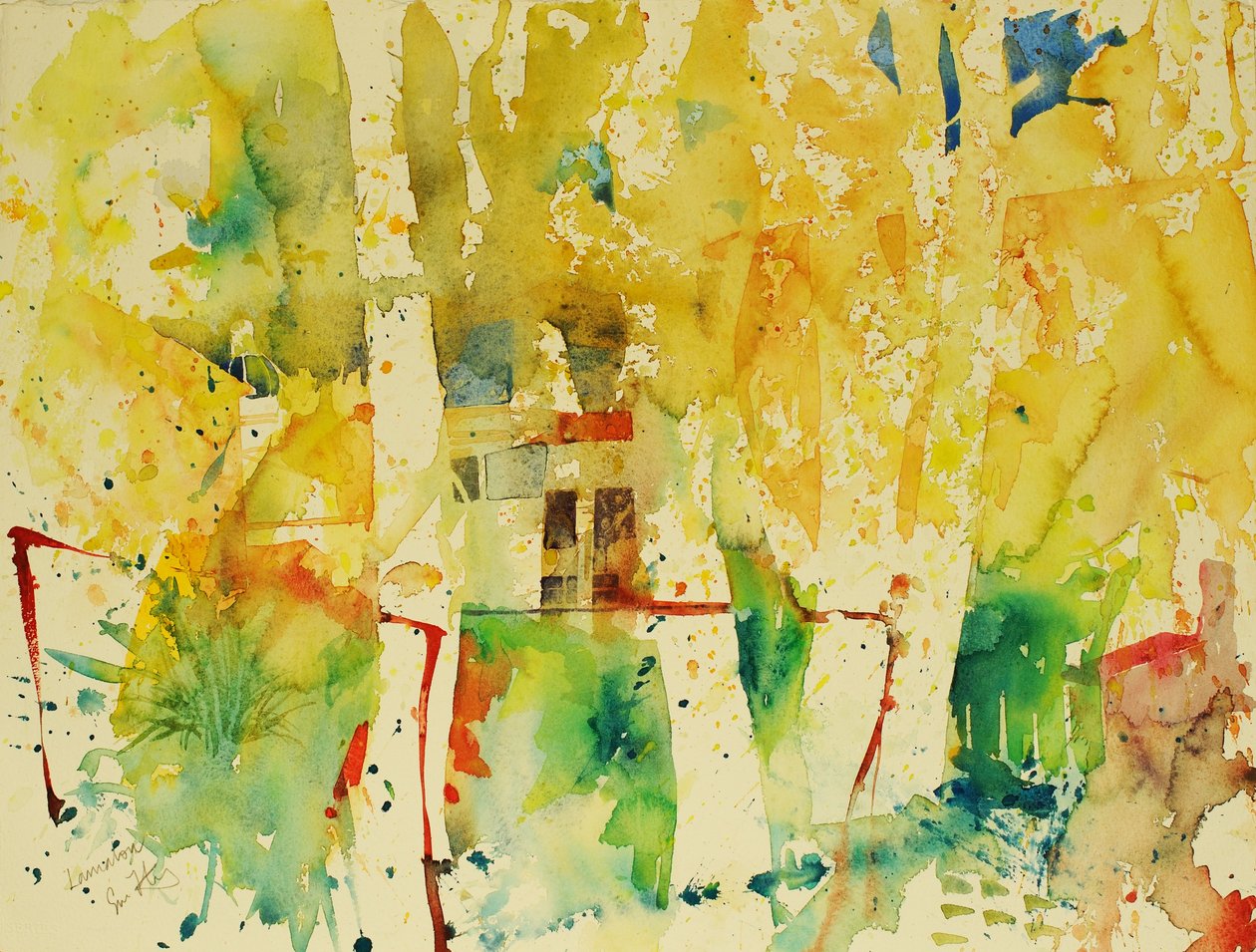 Lamalou, 2006 (aguarela) de Simon Fletcher