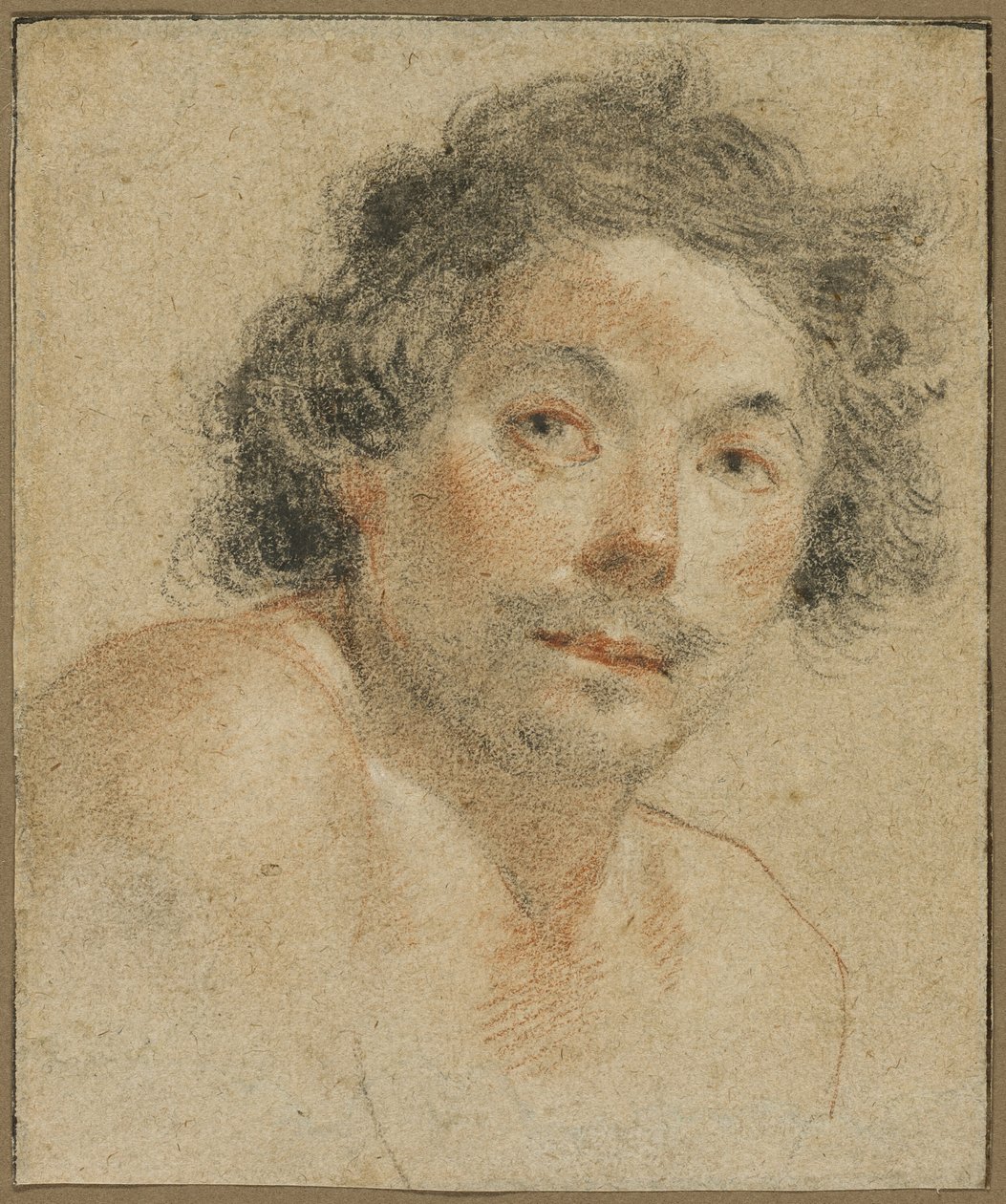 Retrato de busto de um jovem de Simon Vouet