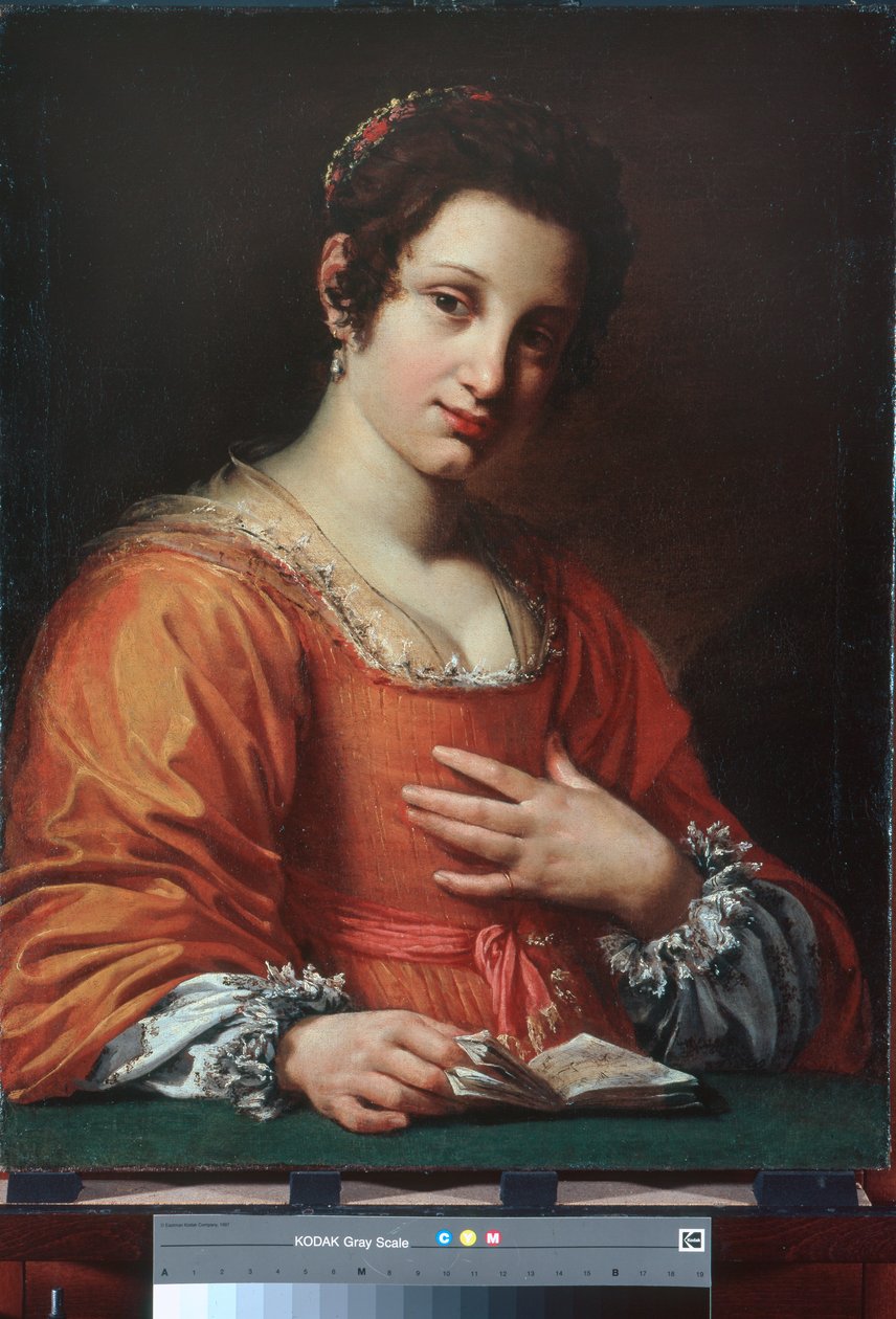 Retrato de uma jovem senhora de Simon Vouet