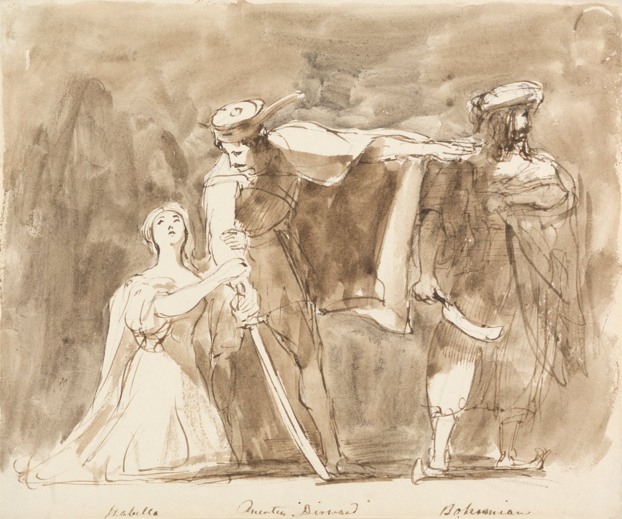 Cena de Quentin Durward de Sir David Wilkie