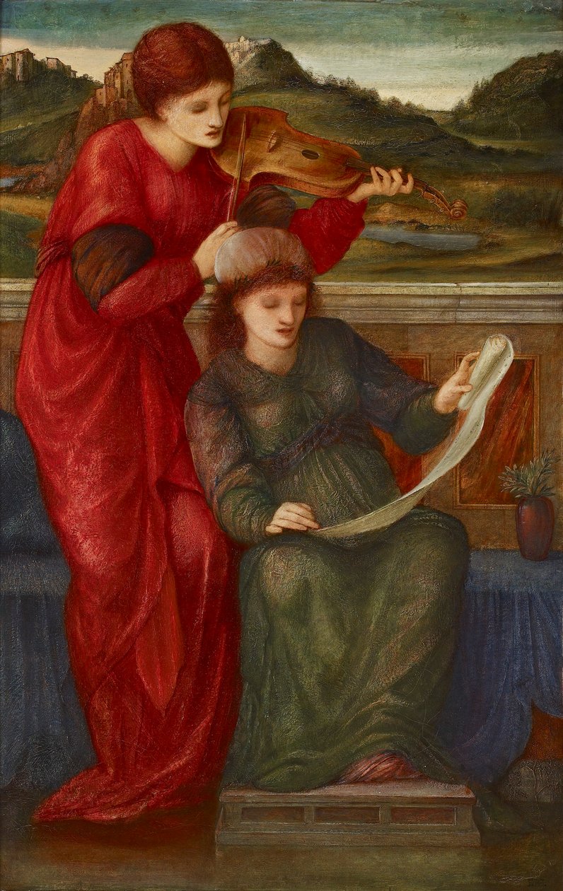 Música, 1877 de Sir Edward Coley Burne Jones