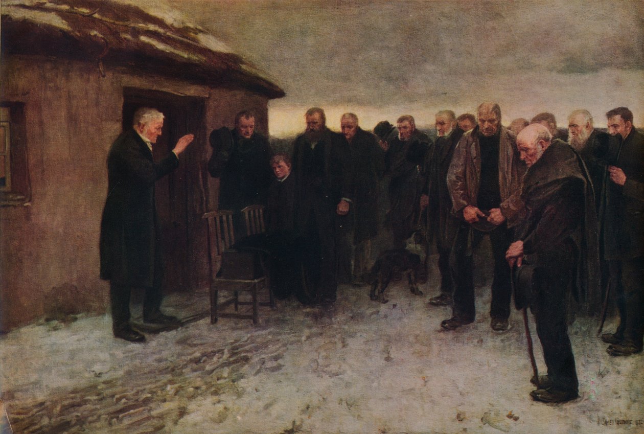 Um funeral das montanhas, 1882, 1935. de James Guthrie