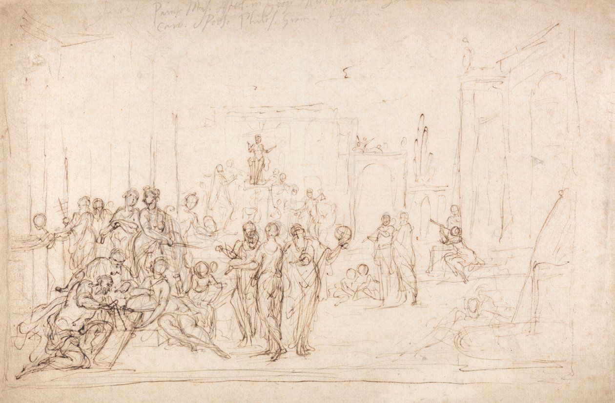 Apollo e as Musas de Sir James Thornhill