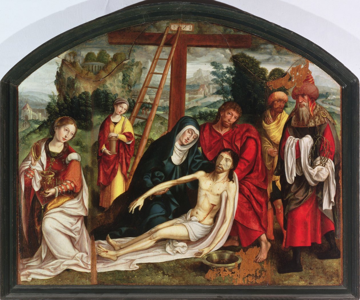 Descida da Cruz (painel) de Spanish School