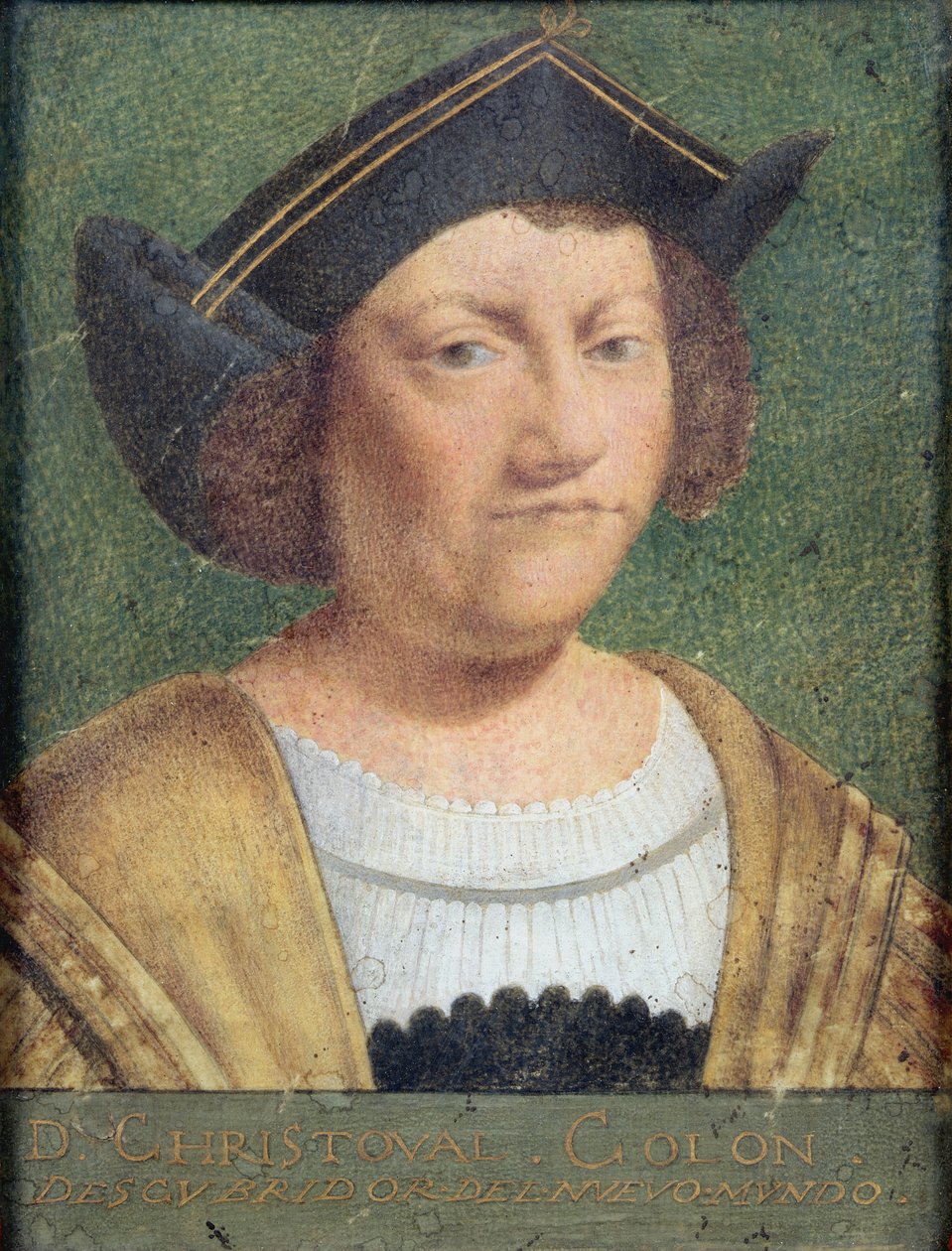 Retrato de Cristóvão Colombo (1451-1506) (velino) de Spanish School