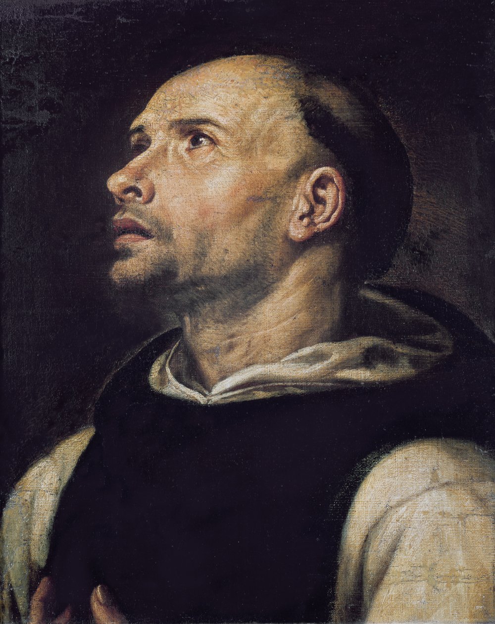 Retrato de um monge de Spanish School