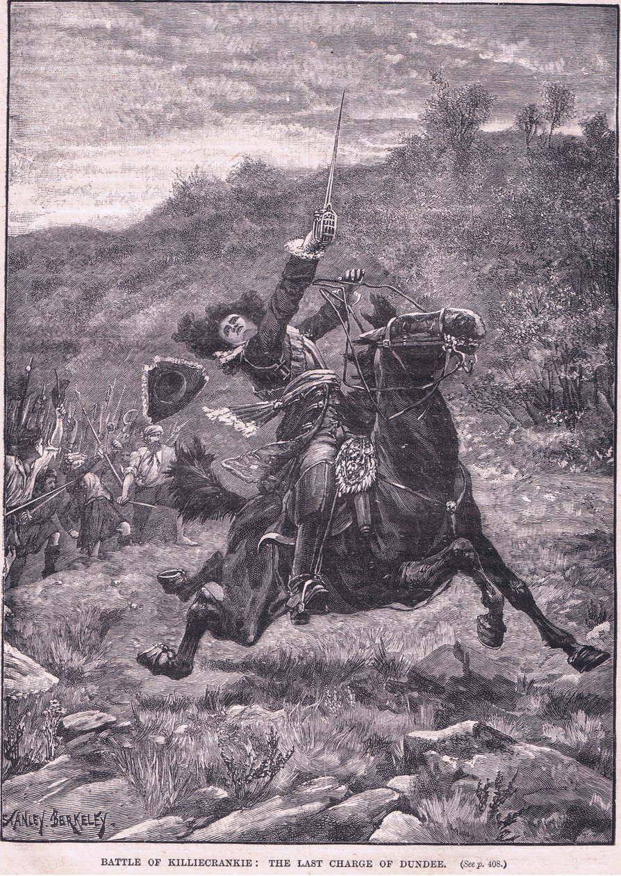 Batalha de Killiecrankie: A última acusação de Dundee AD 1689 de Stanley Berkeley