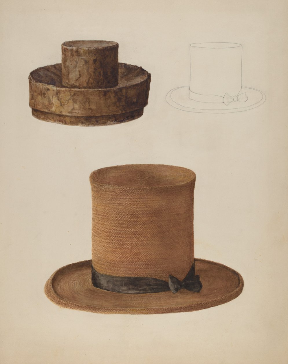 chapéu de palha do homem de Stella Mosher