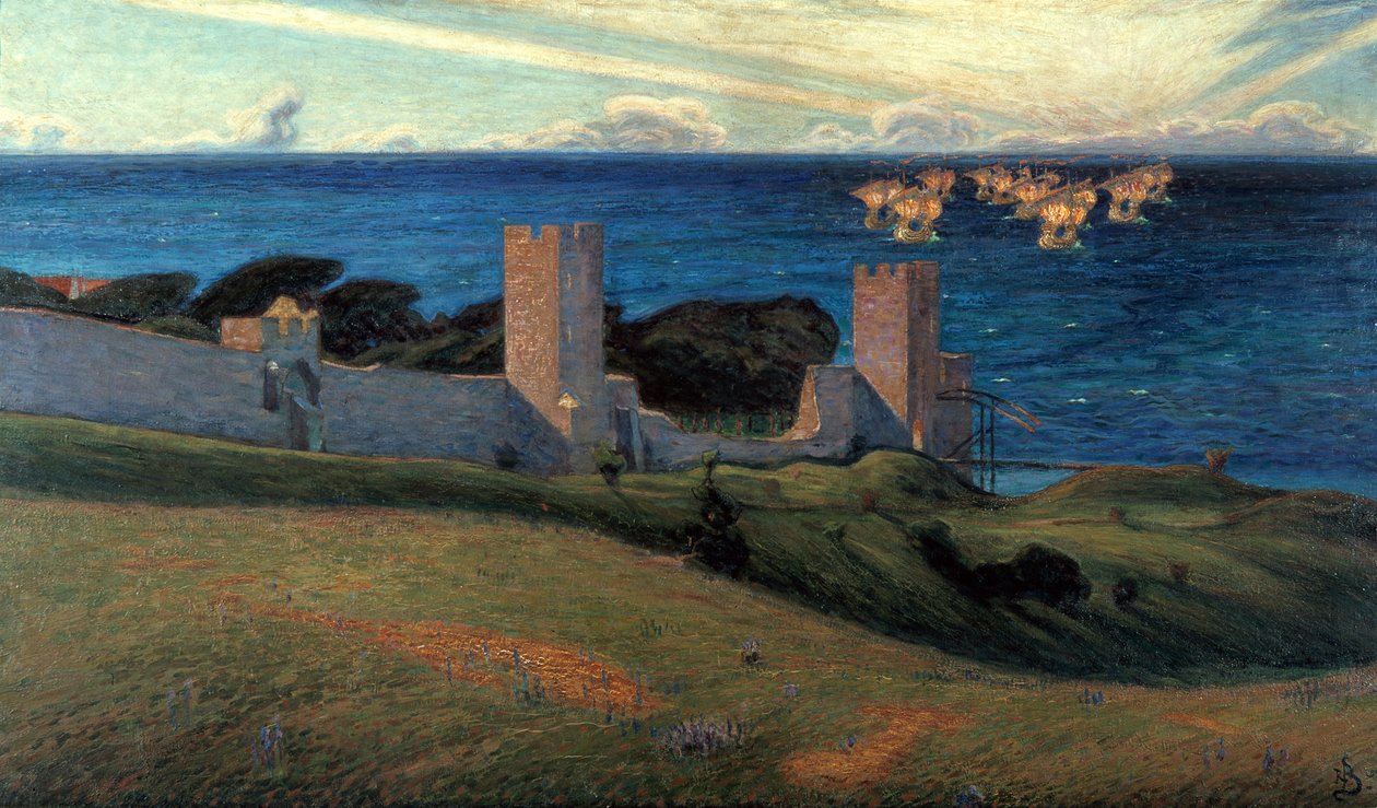 Visão. Cena de Visby, 1894 de Richard Bergh