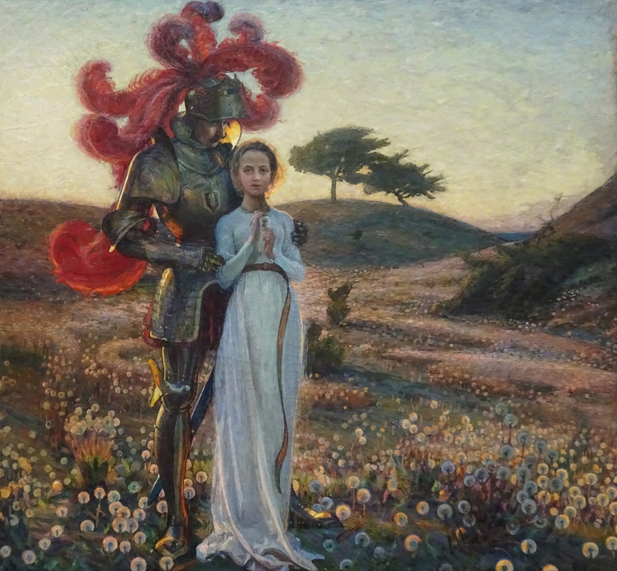 O Cavaleiro e a donzela de Sven Richard Bergh