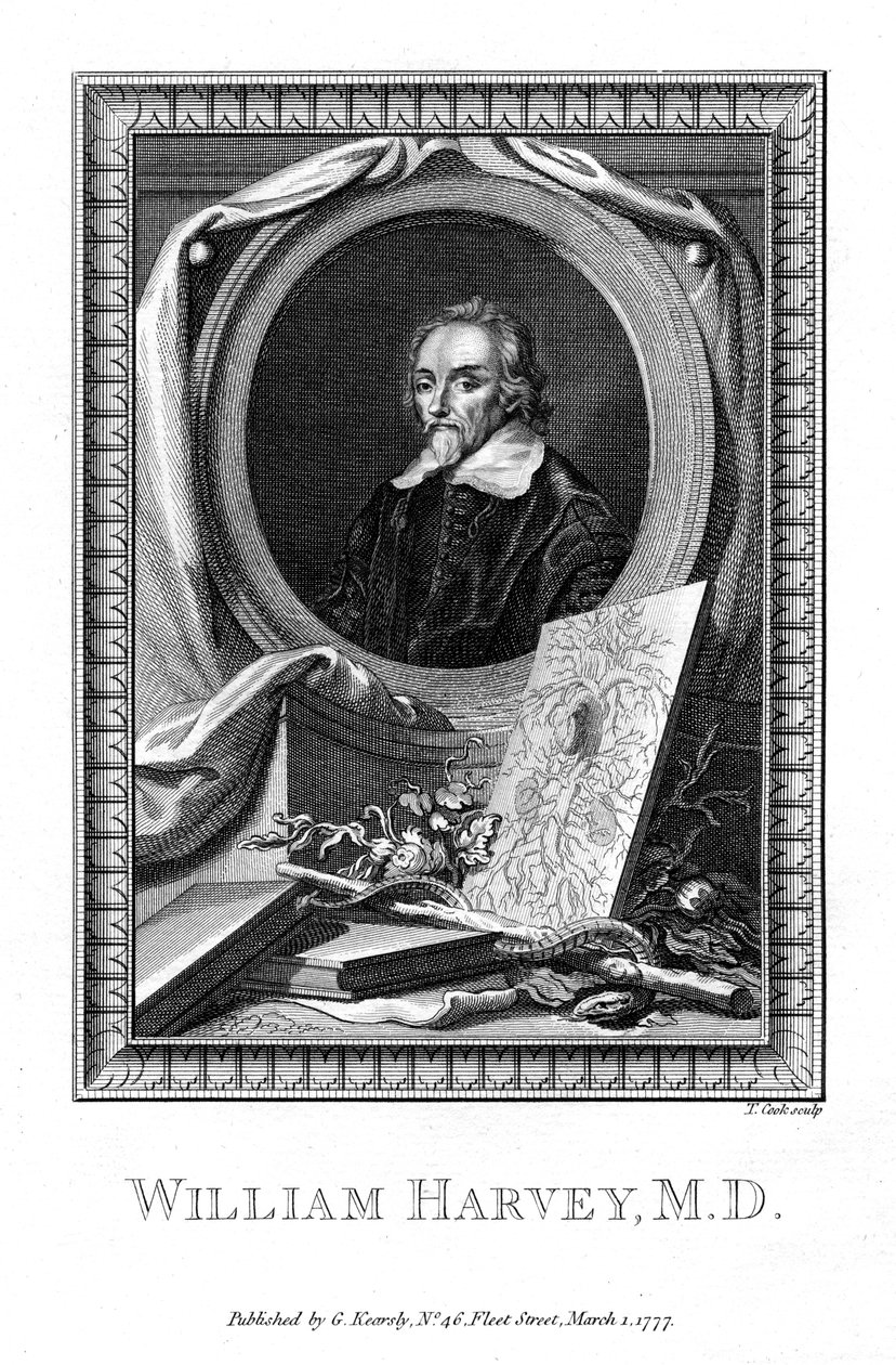 William Harvey, médico, 1777. de T. Cook