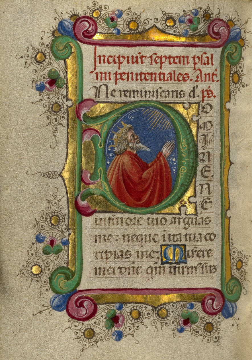 Davi em oração de Taddeo Crivelli