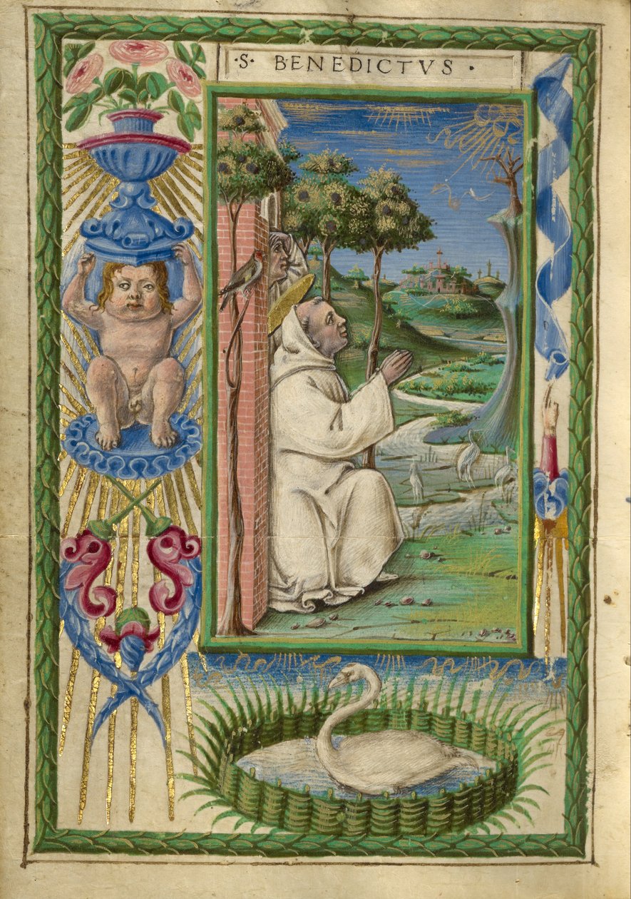 São Bento em oração de Taddeo Crivelli