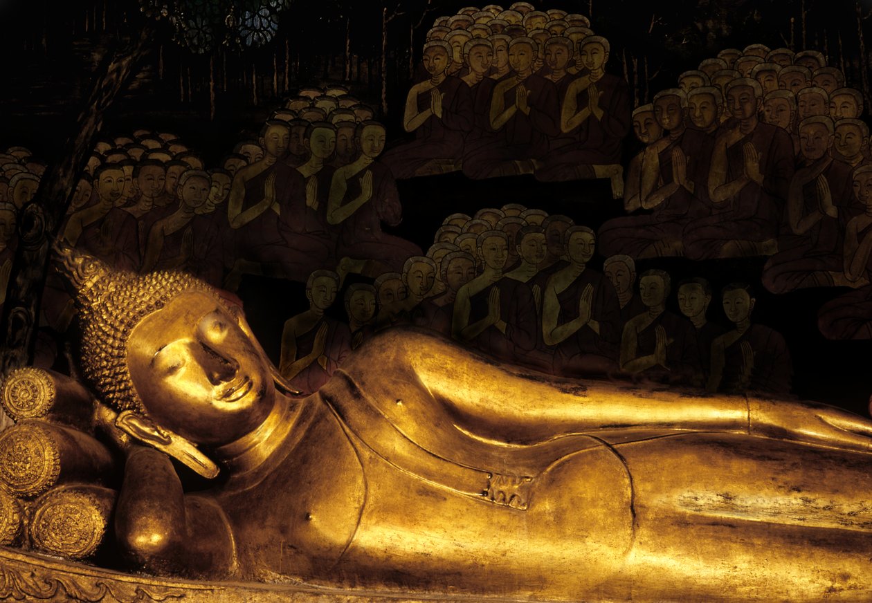 Paranirvana de Buda (bronze) de Thai School