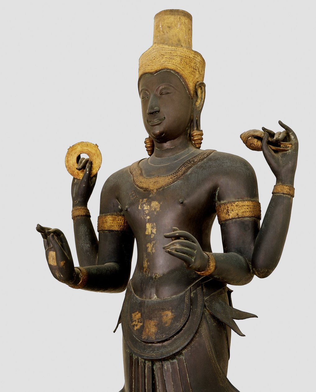 Estátua de Vishnu (bronze) de Thai School