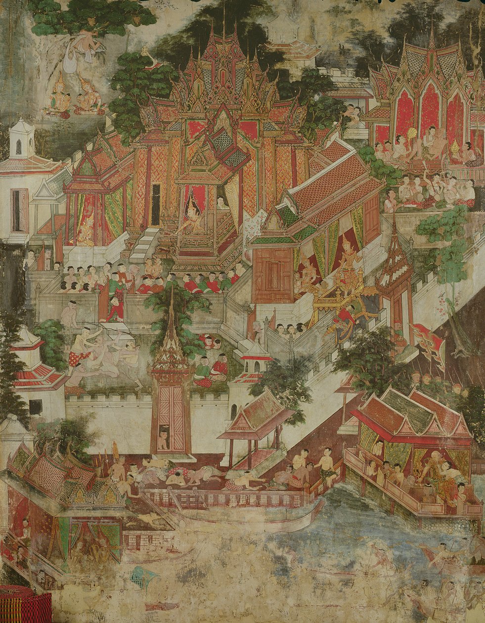 Vessantara Jataka, Wat Suwannaram, Thonburi, 1831 de Thai School
