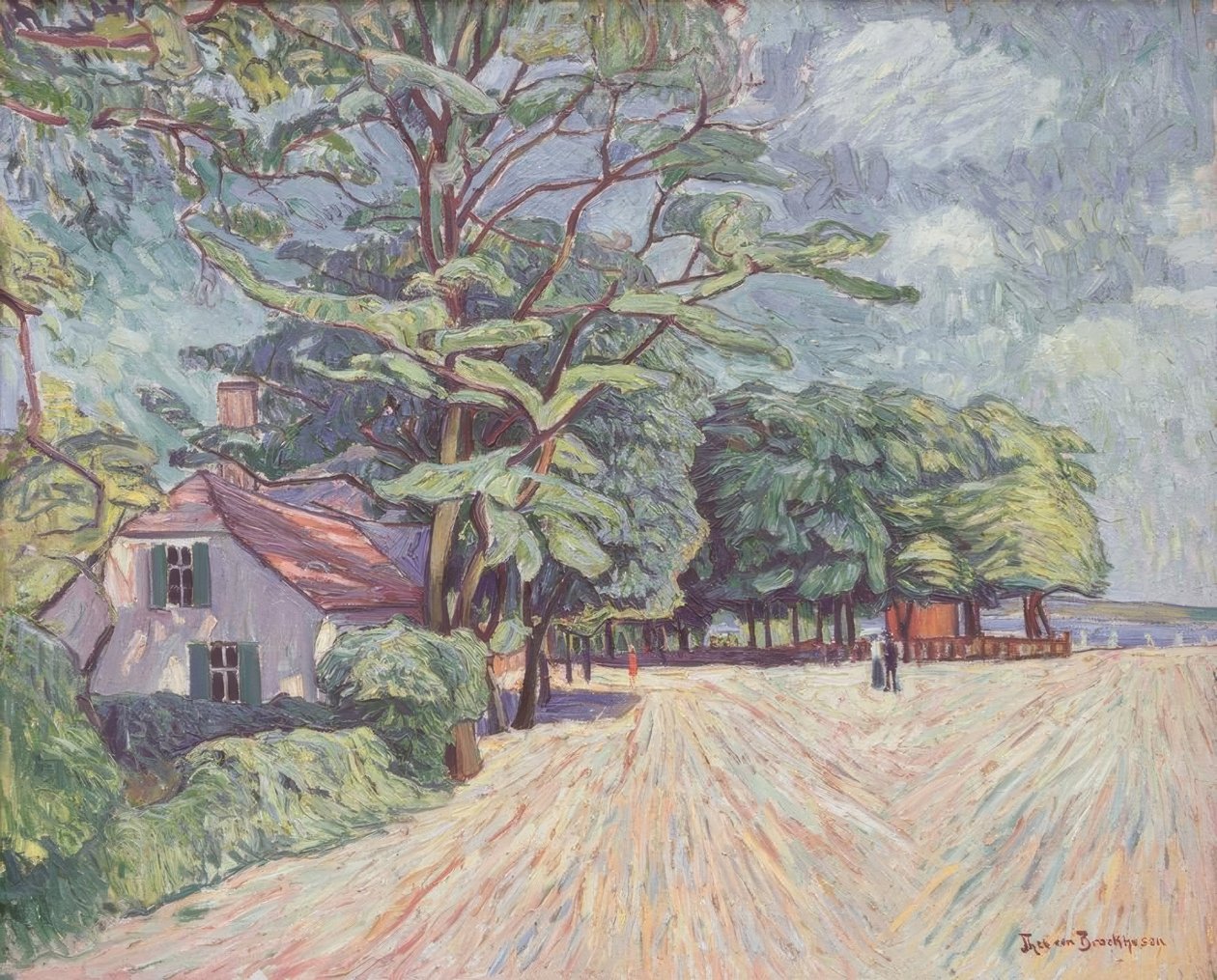 paisagem da mola de Theo von Brockhusen