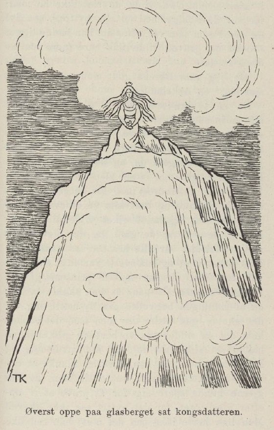 Jomfruen fra Glasberget A princesa no monte do vidro de Theodor Kittelsen