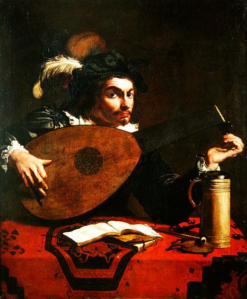 Jogador de alaúde de Theodor Rombouts