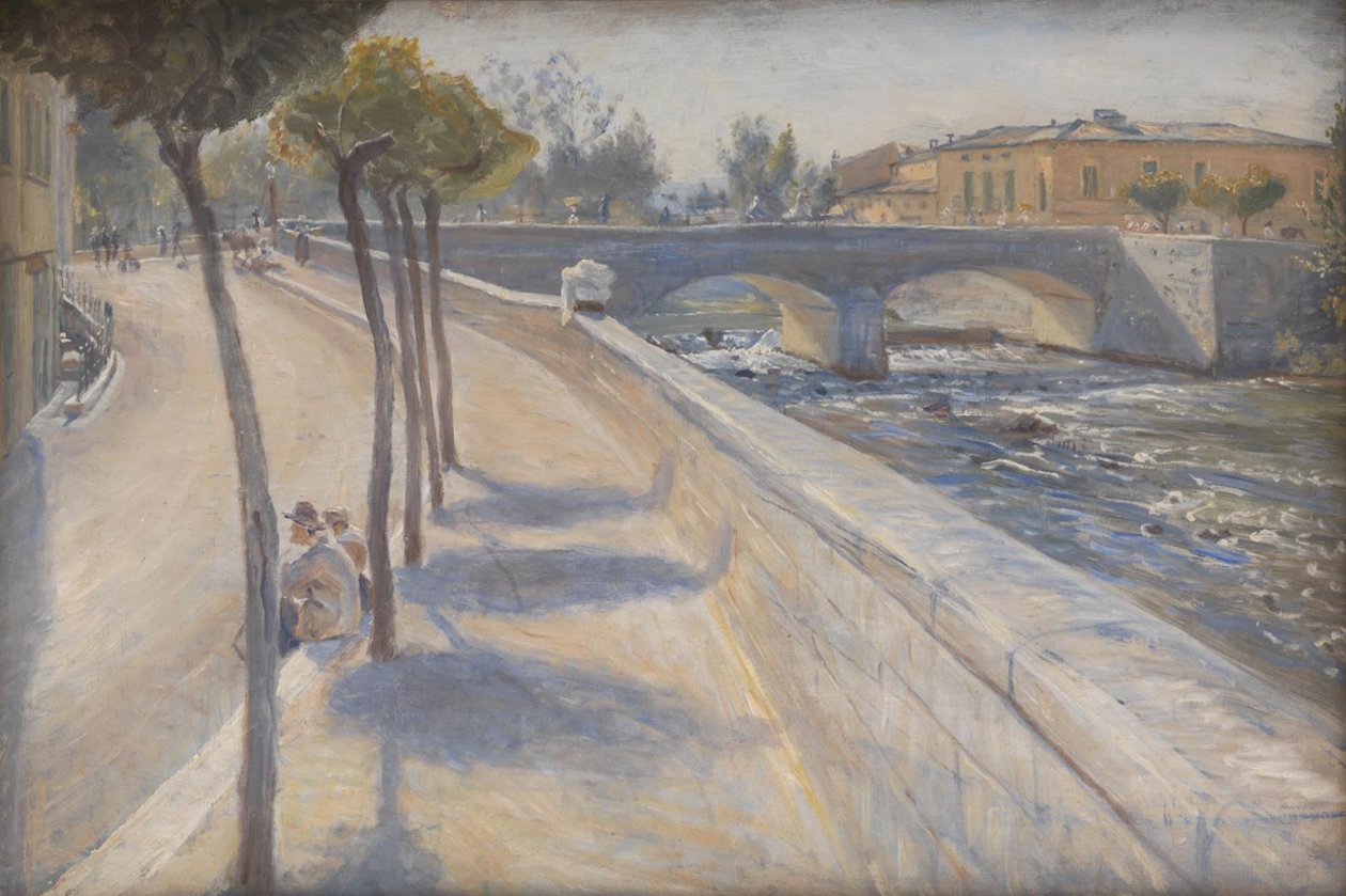 O Rio Liri, Itália de Theodor Philipsen