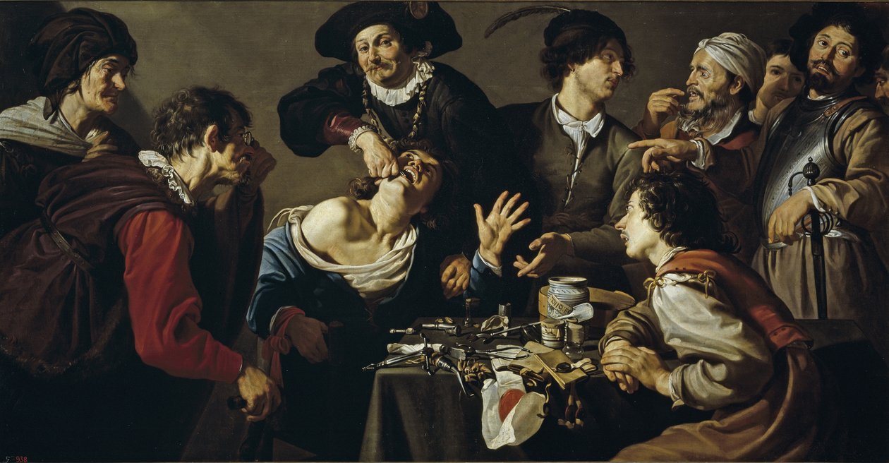 O charlatão, 1620-1625 de Theodor Rombouts