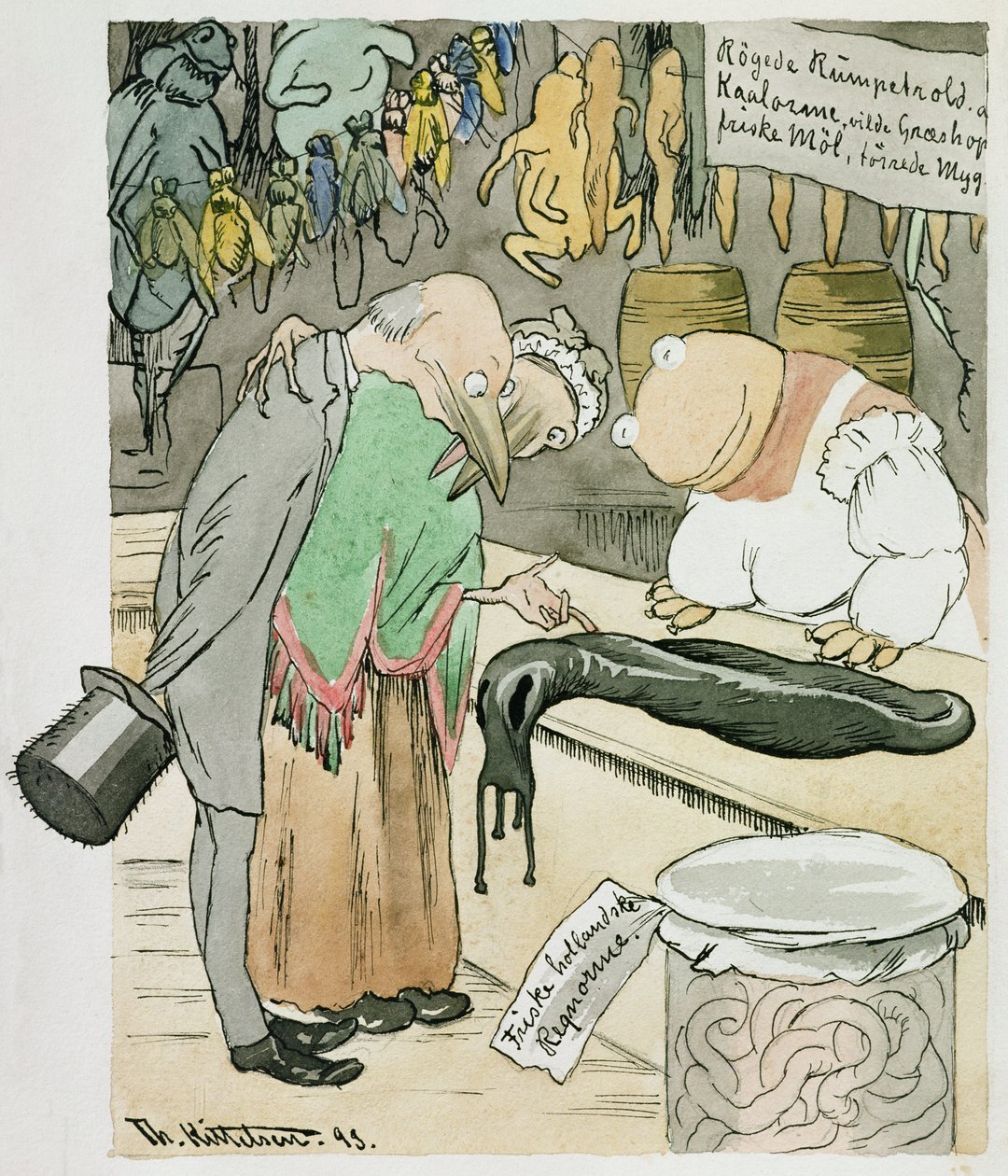 Uma Loja de Delicadeza de Theodor Kittelsen
