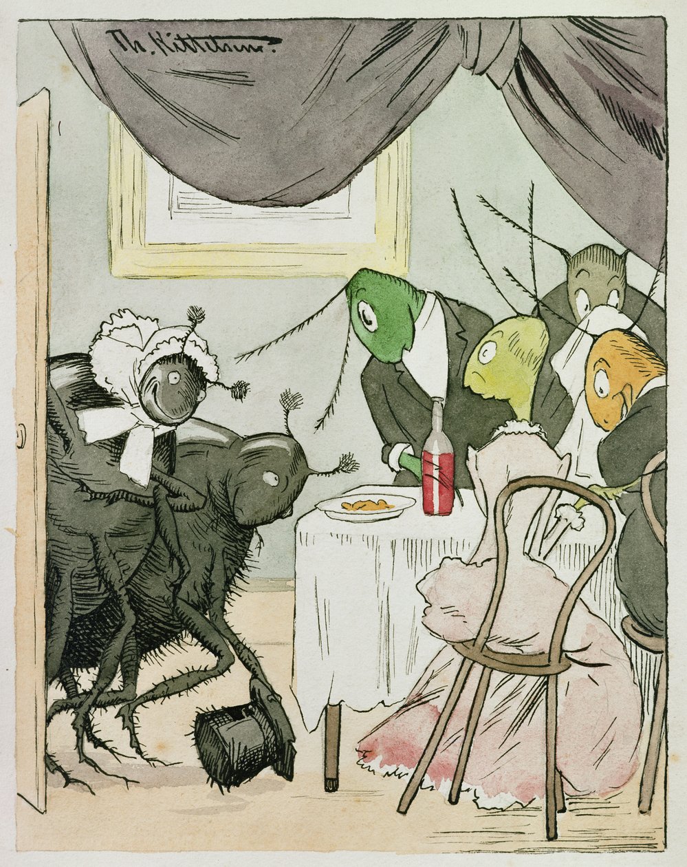 Relações familiares embaraçosas de Theodor Kittelsen