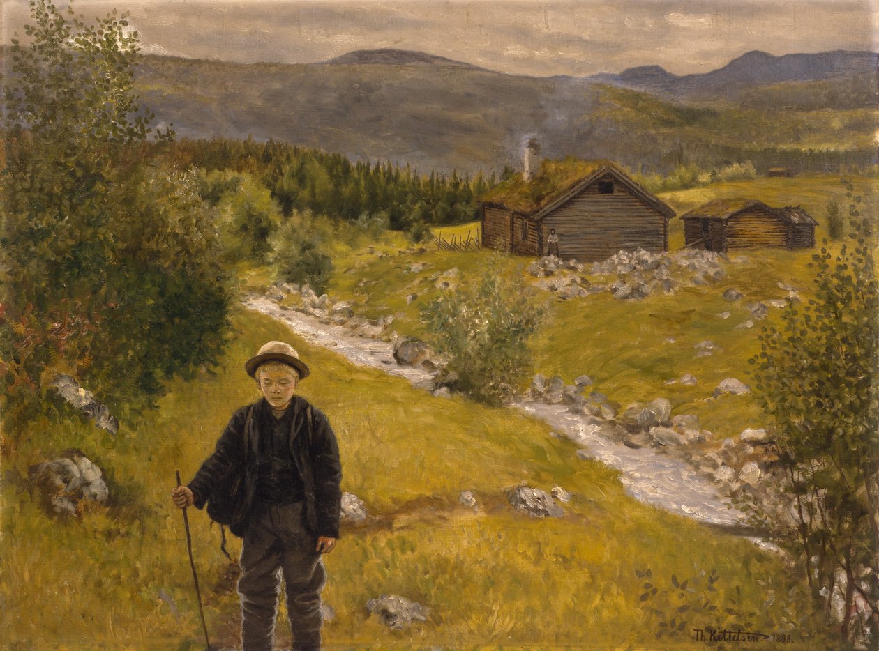 Adeus mãe de Theodor Kittelsen