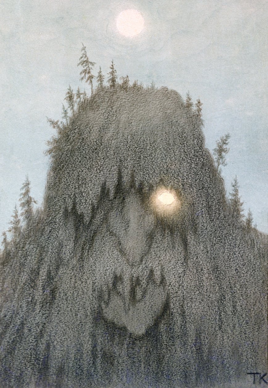 Troll da floresta de Theodor Kittelsen