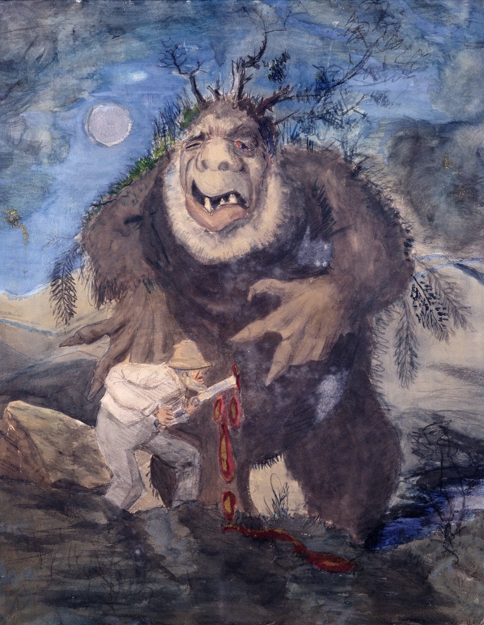 Troll da floresta de Theodor Kittelsen