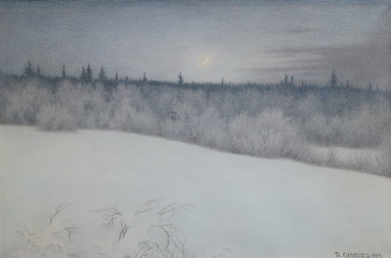 Véspera de Ano Novo de Theodor Kittelsen