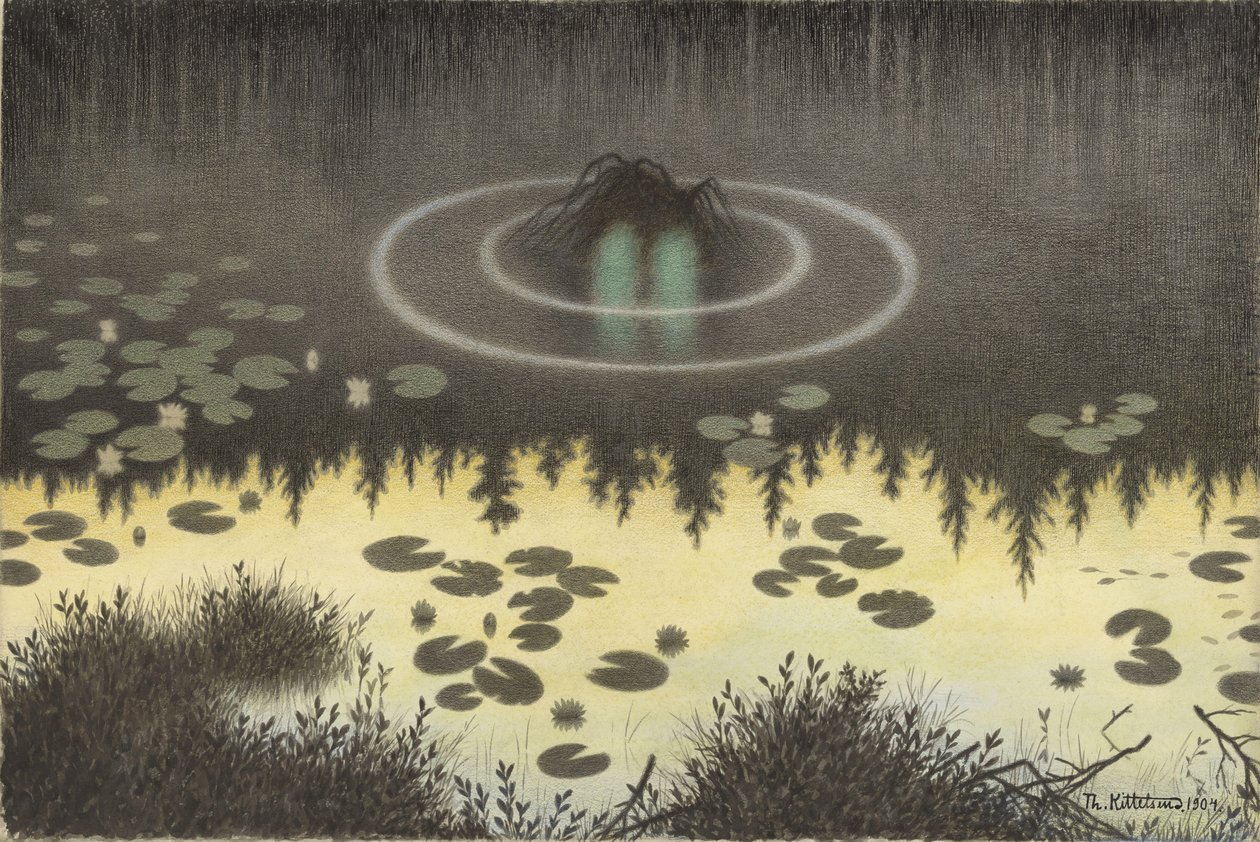 O duende da água de Theodor Kittelsen