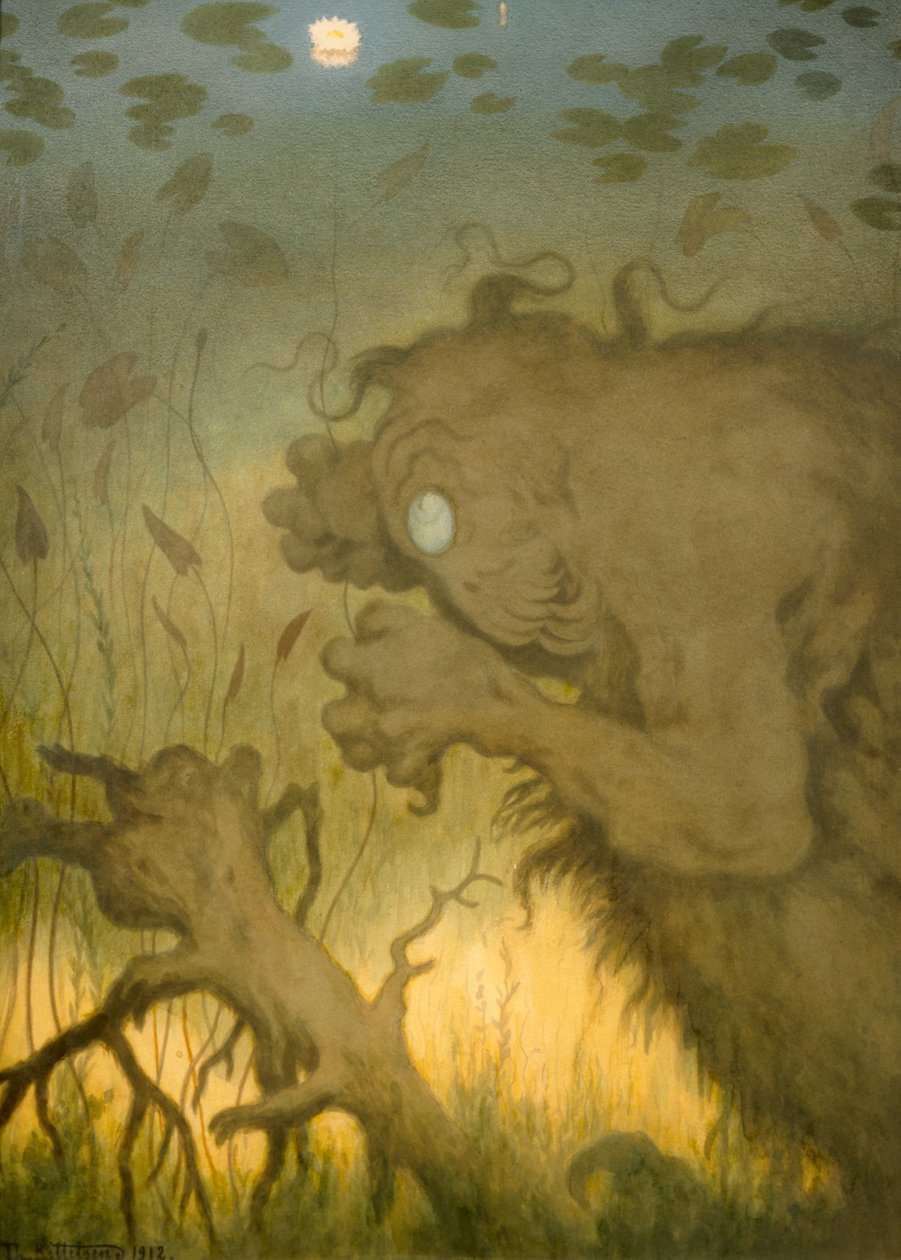 Pesca de sprite de água (Nocks) de Theodor Kittelsen
