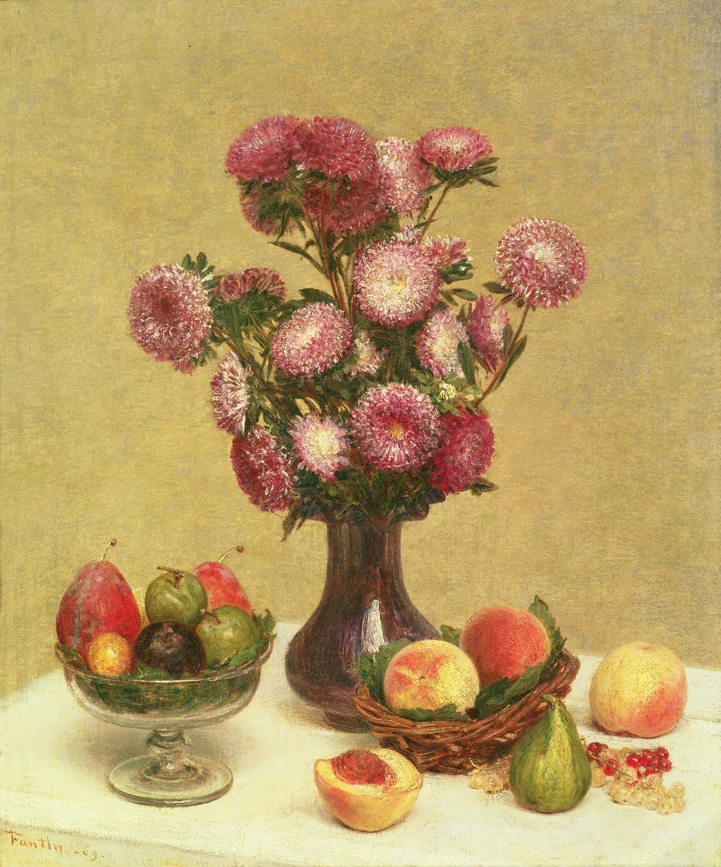 Ainda vida, 1869 de Theodore Fantin Latour