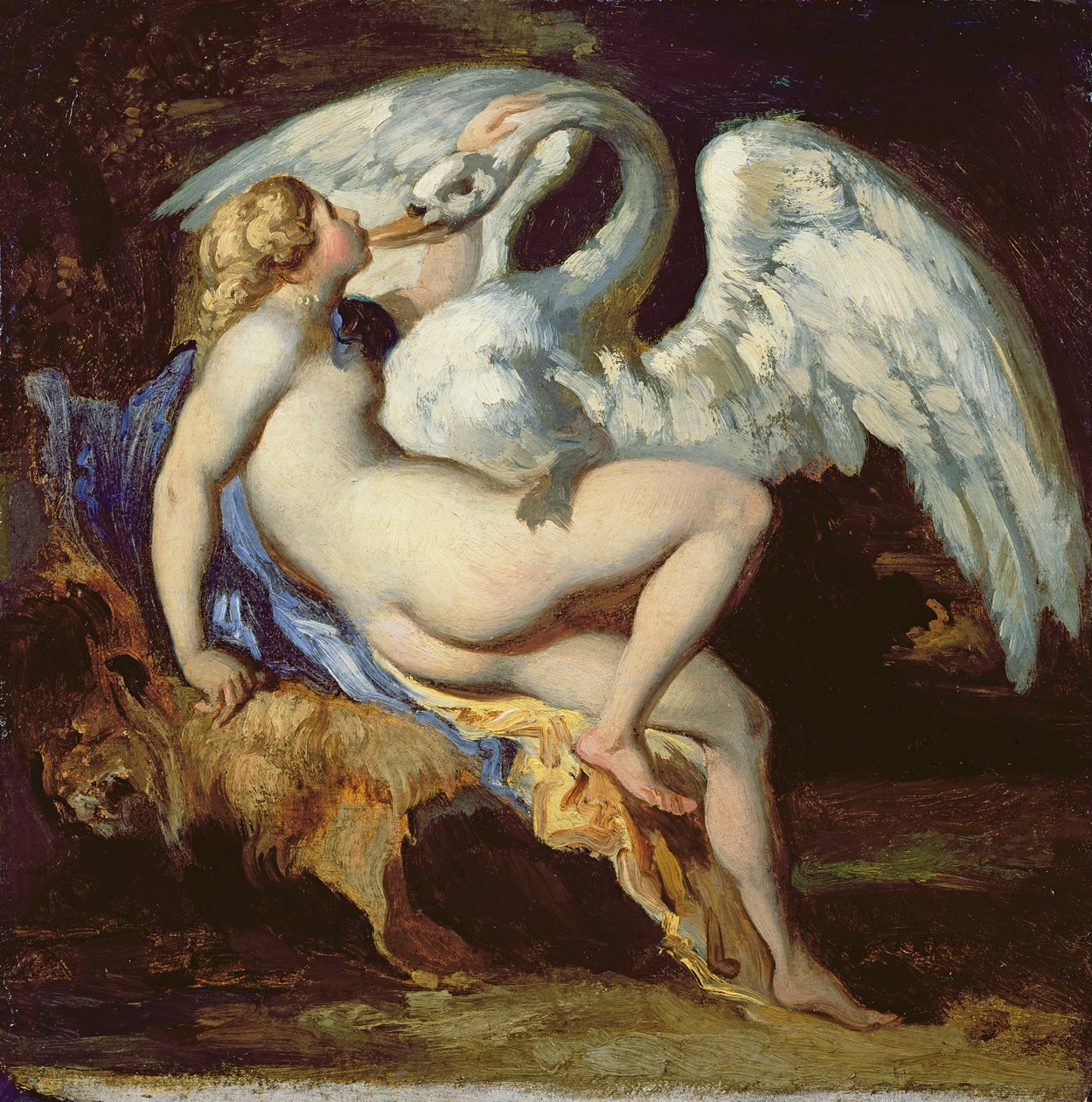 Leda e o cisne de Theodore Gericault