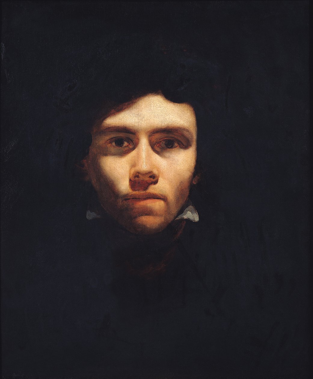 Retrato de Eugene Delacroix (1798-1863) c.1818-19 de Theodore Gericault