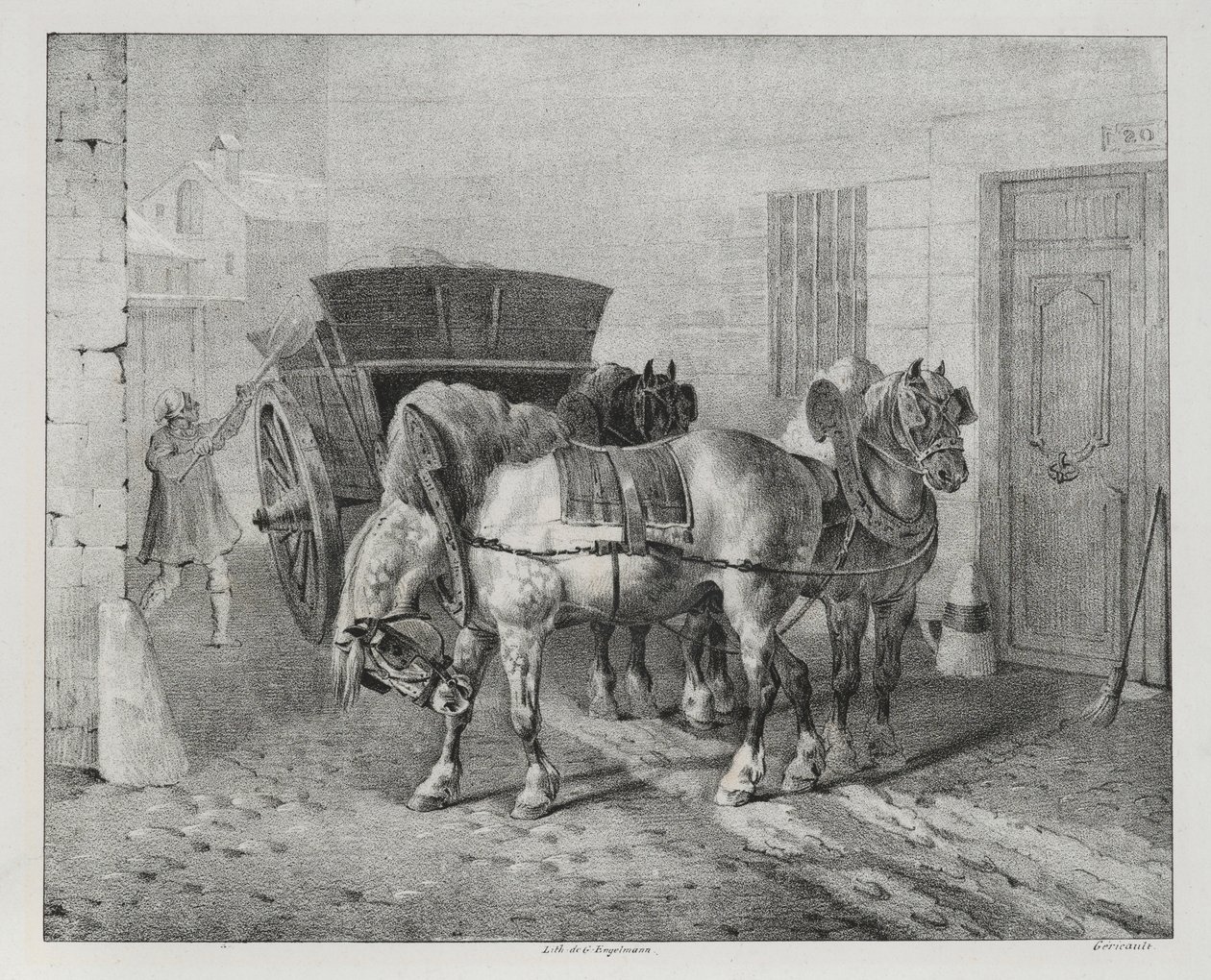 Os Dustmen, 1822 de Theodore Gericault