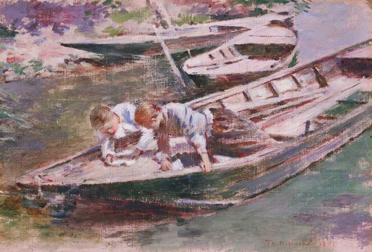 Dois em um barco de Theodore Robinson