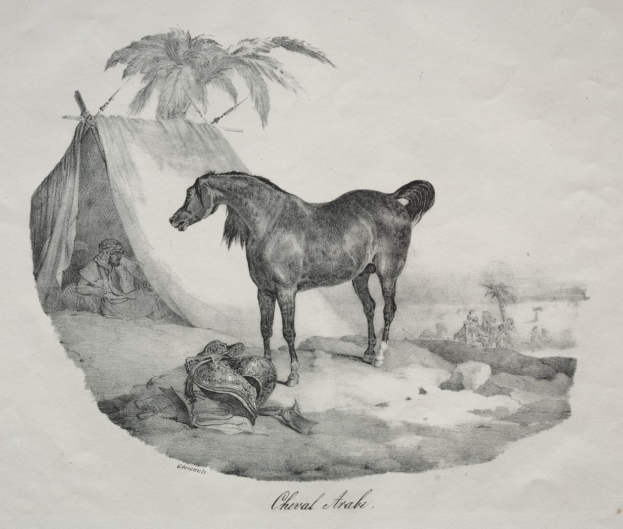 Cavalo árabe de Theodore Gericault