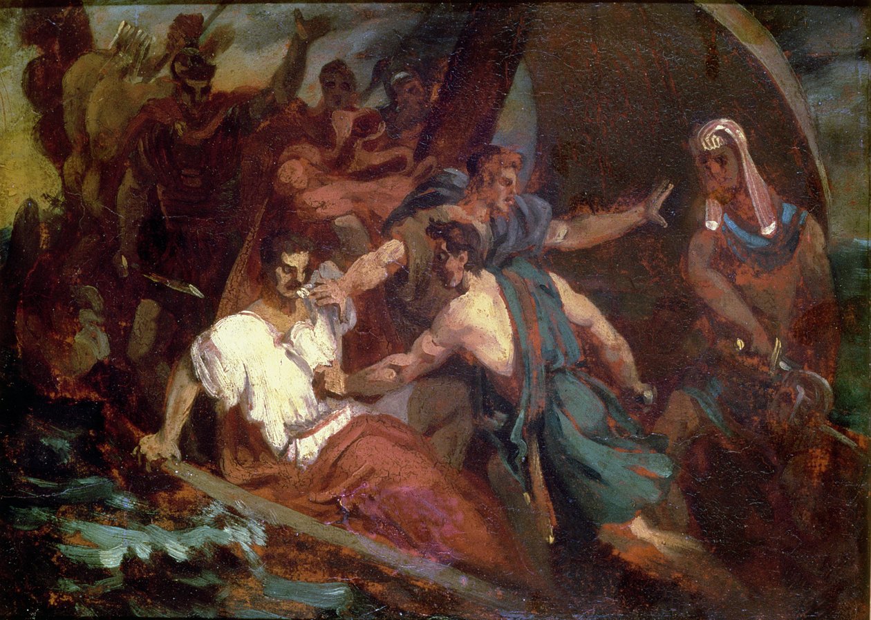 Revolta em um veleiro de Theodore Gericault