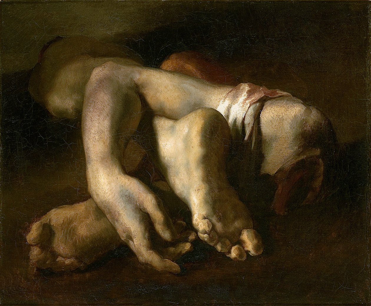 Estudo dos Pés e Mãos, c.1818-19 de Theodore Gericault