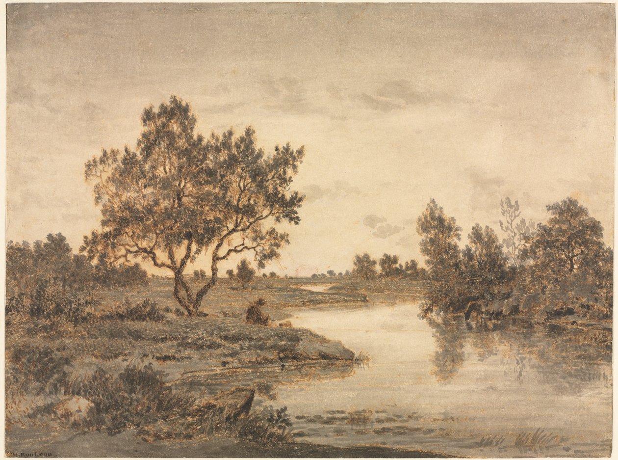 O pescador de Theodore Rousseau