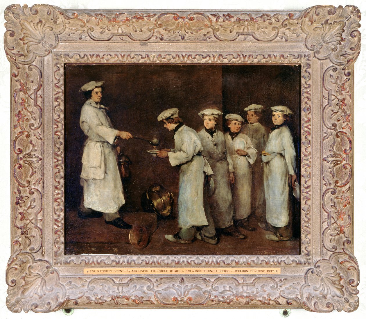 Cena da cozinha, início dos anos 1860 de Theodule Ribot