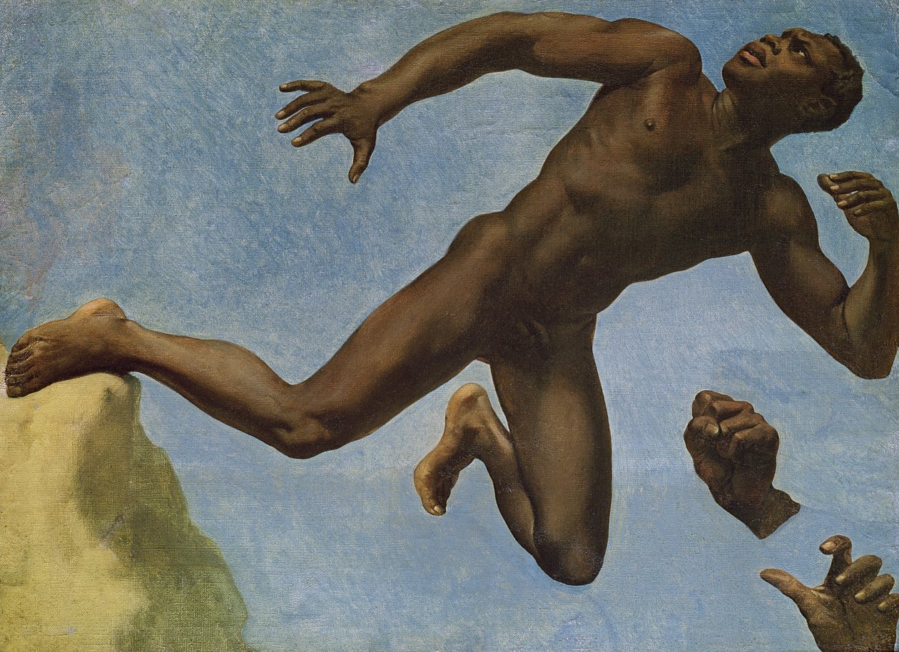 Estudo de um Negro Nu, 1838 de Théodore Chassériau