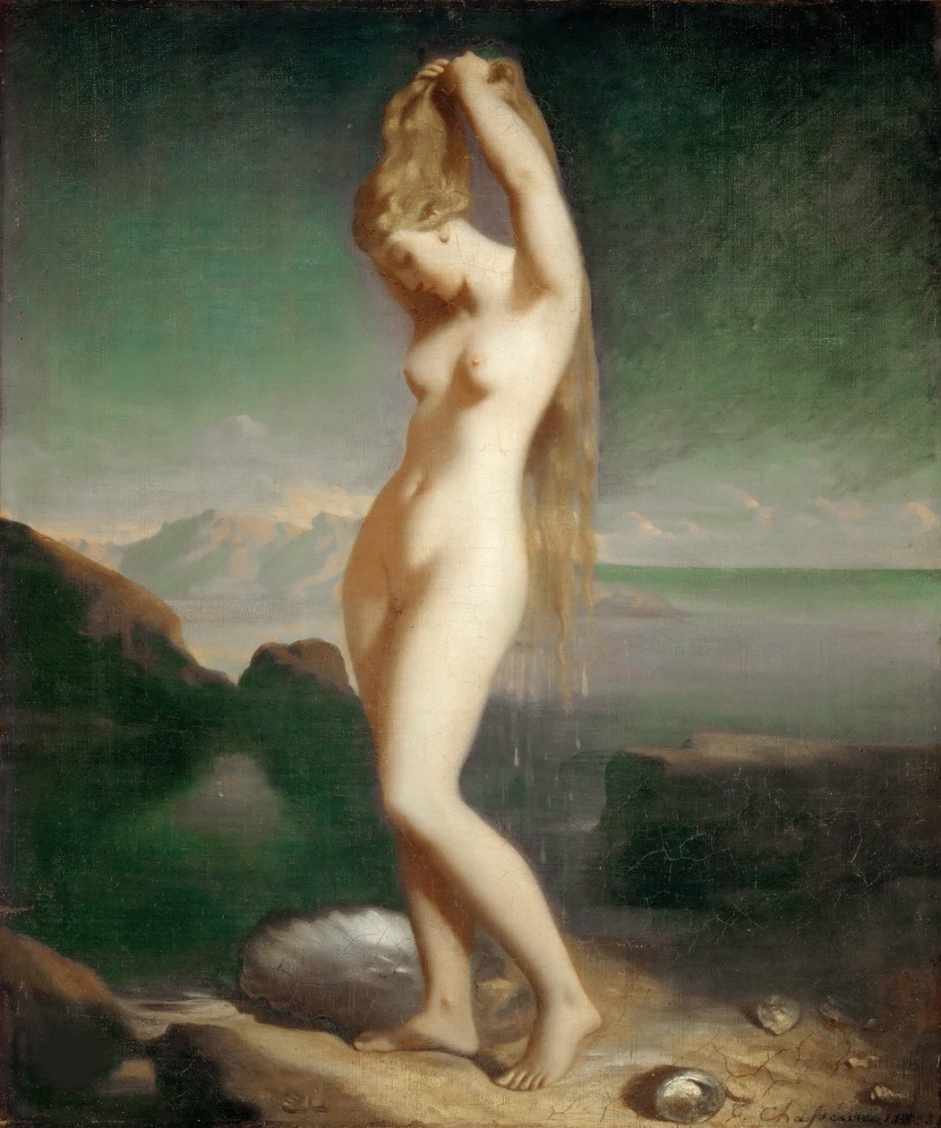 Vênus Anadiomene, 1838. de Théodore Chassériau