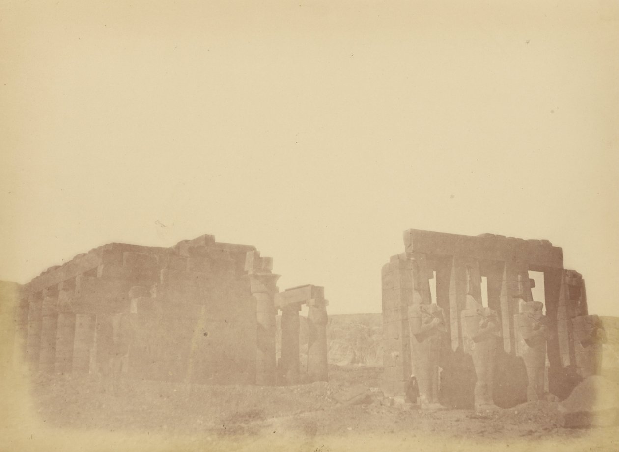 Visão geral do Ramesseum de Théodule Devéria