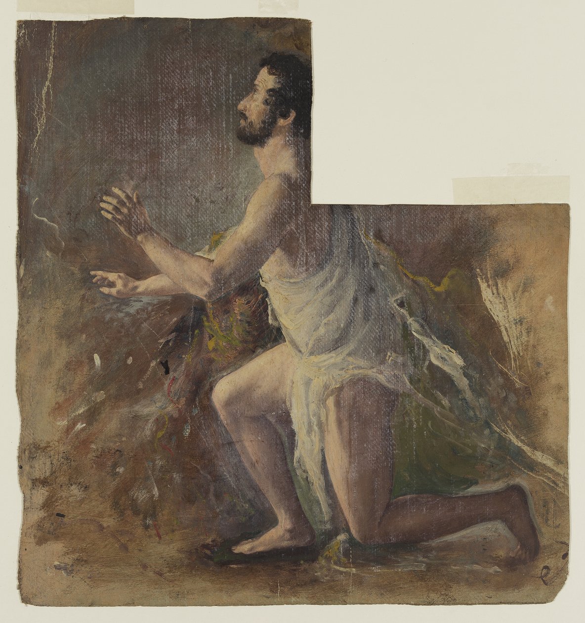 Figura masculina ajoelhada de Thomas Cole
